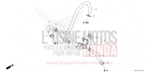 VALVE COMMANDE INJECTION D'AIR CB650RACR de 2024